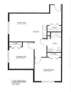 Two Bedroom Floor Plan